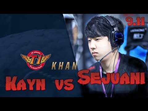SKT Khan - Kayn vs Sejuani Jungle - LoL Season 9 KR Ranked | League Of Legends