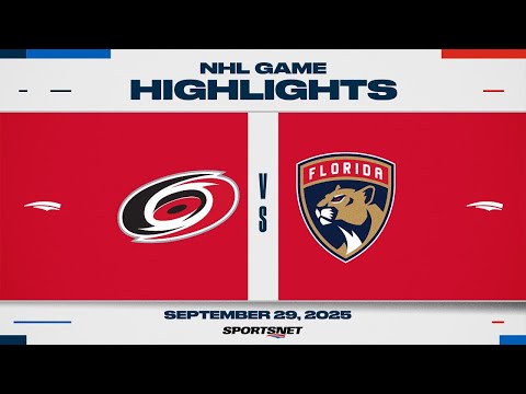NHL Preseason Highlights | Panthers vs. Hurricanes - September 29, 2025