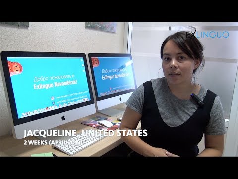Jacqueline sharing her experience after a 2-week Russian course at Exlinguo Novosibirsk (April 2019)