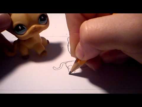 How to draw an lps cat (part 1) - YouTube