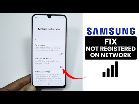 [Fixed] Samsung Not Registered on Network - Voice Calling Problem