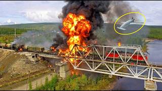 Ukraine Waited for Russia’s Military Supply Train to Enter Crimea — Then Blew It Up
