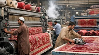 How Luxury Carpets Are Made | Inside a Real Carpet Factory	: From Raw Thread to Finished Carpet 
