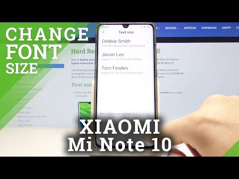 How to Change Font Size in XIAOMI Mi Note 10 – Customize Letters