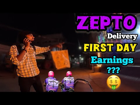 💰ZEPTO delivery FIRST day experience😩how much earnings???🤑