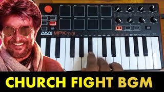Petta Mass Church Fight Bgm | Cover By Raj Bharath | Rajinikanth | Simran | Trisha | Anirudh |