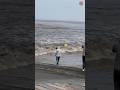 Busy shooting… he didn’t see the river coming! 😱🌊