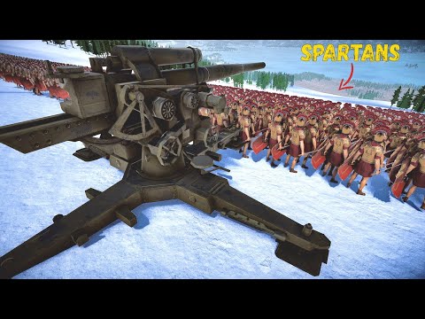 Roman Legion & Artillery vs 500,000 Spartans - UEBS 2