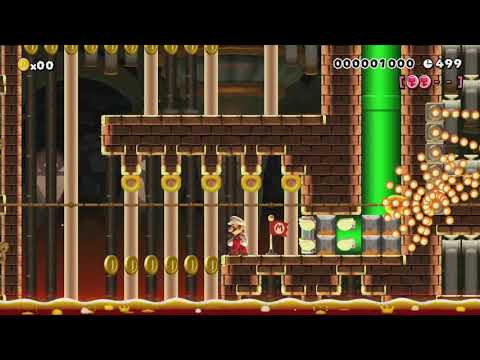 NSMBros.DS™-W6-Castle REMIX by Λłρħαχεηίσ - Super Mario Maker - No Commentary 1bk