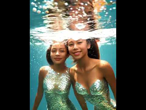 Nos convertimos en sirenas #guzmancitos #mermaid #sirenas
