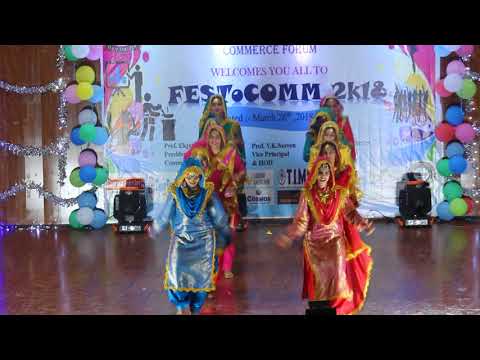 Commerce Festival Performance|| Punjabi Folk Dance || Girls Performance || Trending Bhangra 2018