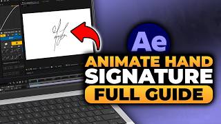 How To Animate Hand Signature in After Effects (FAST & EASY) | 100% WORKS | NO Yapping, To The Point