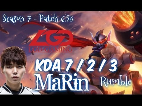 LGD MaRin RUMBLE vs NAUTILUS Top - Patch 6.23 KR Ranked