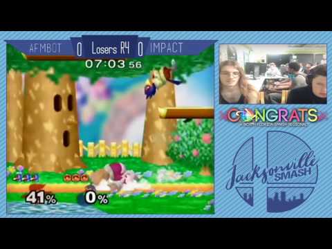Jax Smash Weekly 3/30/17 - Impact(Falco) Vs Afmbot(Ice Climbers) - Melee Losers R4