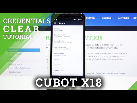 How to Clear Credentials on CUBOT X18 – Remove All Credentials