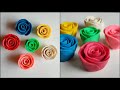How to make rose with Clay/ clay art idea