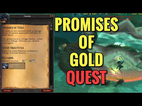 Promises Of Gold Quest (WoW MOP)
