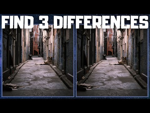 FINDEN SIE 3 UNTERSCHIEDE - Dunkle Gasse