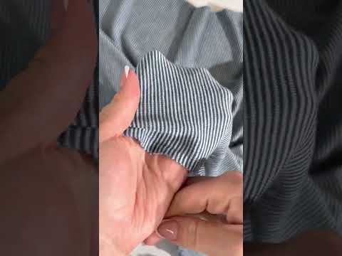 Merino vilnos trikotažas Mėlyni dryžiai internetu