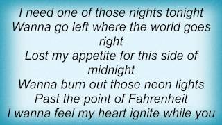 Lorrie Morgan - One Of Those Nights Tonight Lyrics