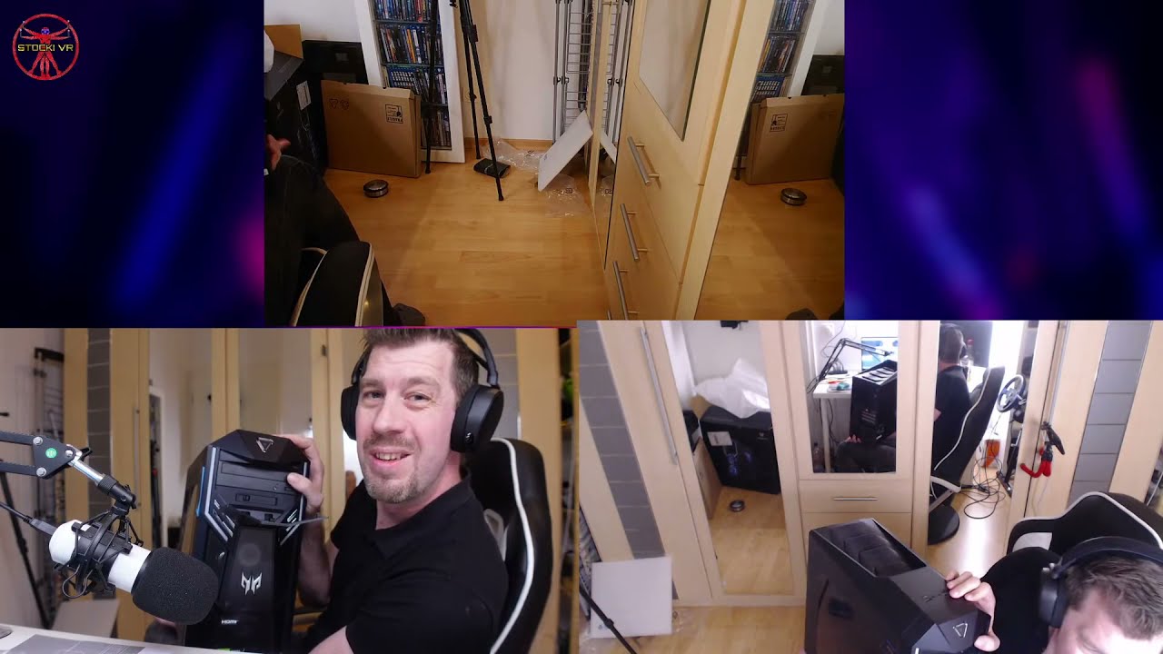 Stocki VR - Unboxing des neuen PC's - LIVE IN FARBE UND BUNT