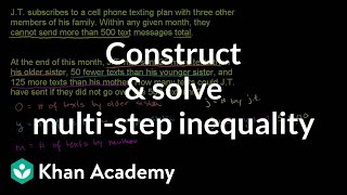 Writing and using inequalities 2