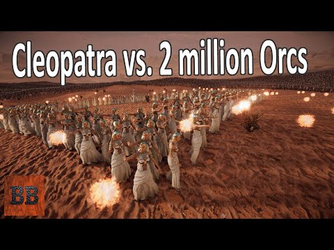 Cleopatra defends Egypt against 2 million Orcs – Ultimate Epic Battle Simulator 2 – UEBS 2