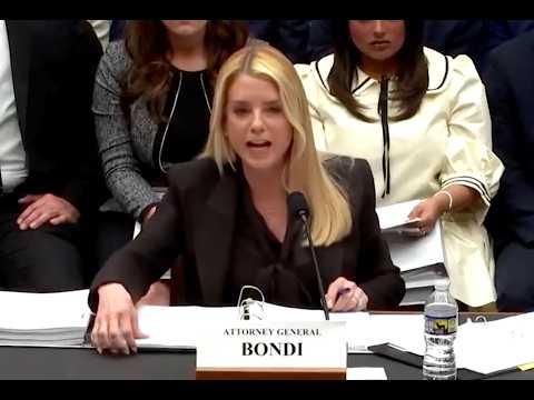 Pam Bondi caught LYING UNDER OATH at disaster Epstein hearing