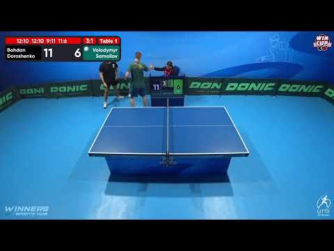 17:00 Bohdan Doroshenko 3 - 1 Volodymyr Samoilov West 3 WIN CUP 11.11.2022 | TABLE TENNIS WINCUP