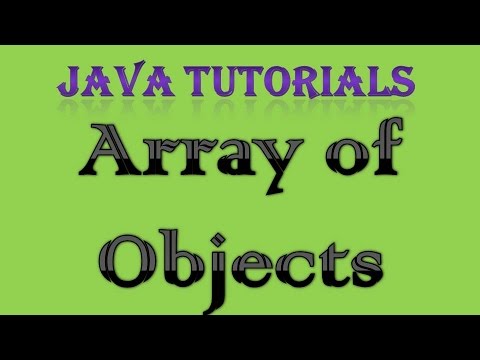 Array of Objects in Java Tutorial