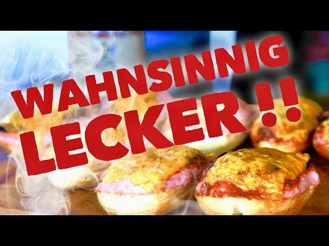 GEGRILLTE FLEISCHKÄSE BRÖTCHEN - LKW vom GRILL --- Klaus grillt