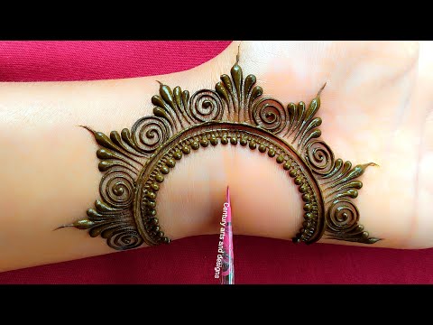 Very beautiful stylish mehndi design for front hand | easy mehndi design | mehndi ka design | mehndi