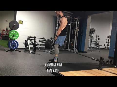 Landmine Row using Rope Grip