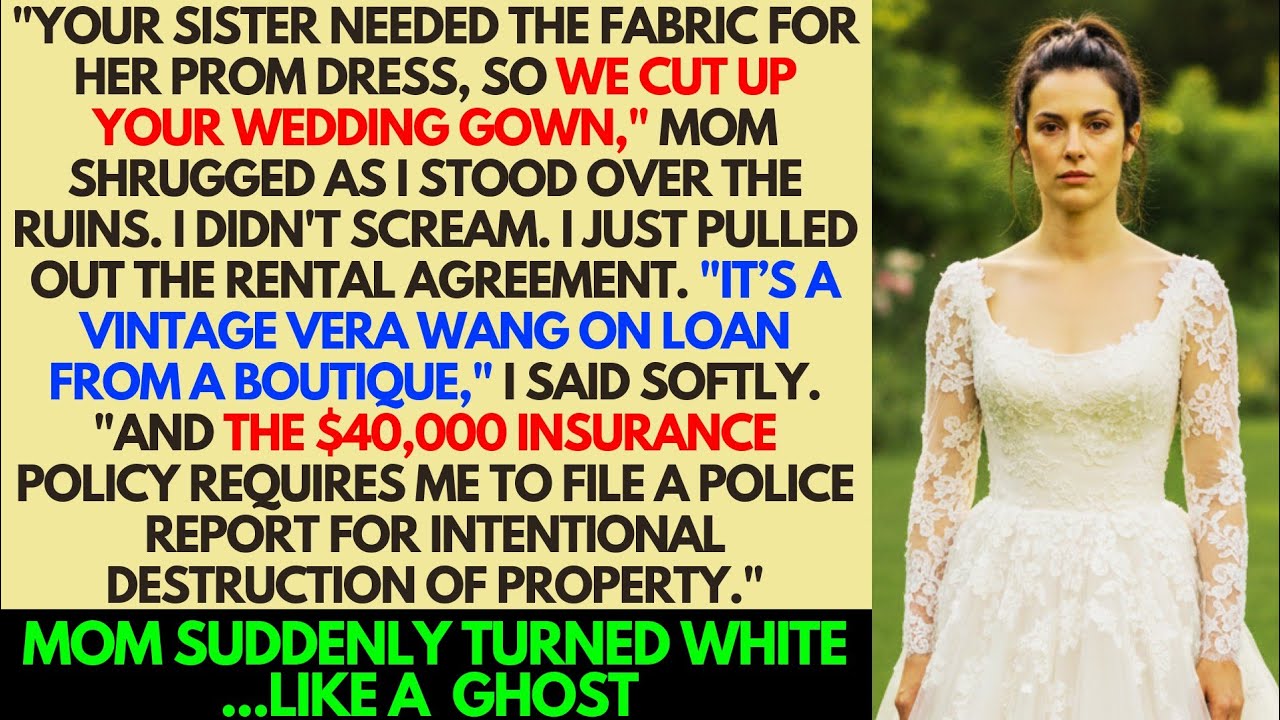 Mom Gave Out My $40,000 Vintage Wedding Gown To My Sister, Who Then Cut It Up For Her Prom Dress