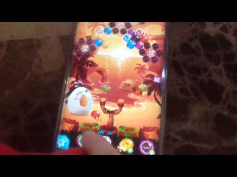 Angry birds pop- levels 52-54 beach party