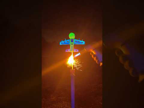 Fireworks | Rocket | (UV Experiment) | Wicked Plane Rocket | #fireworks #shorts