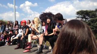HEY VIOLET - SPARKS FLY (Acoustic Hangout in Brussels - 21.05.2015)