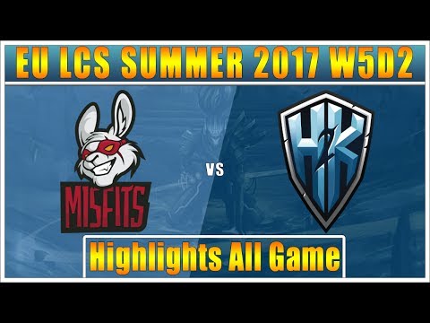MSF vs H2K || Highlights All Game || EU LCS SUMMER 2017 || Misfits vs H2K Gaming