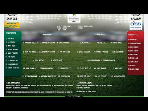 Doon V St. Kieran's Junior A Hurling Championship - Venue Clarina 25 July 2020