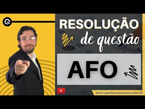 Resolução de Questão - AFO (Orçamento Público)