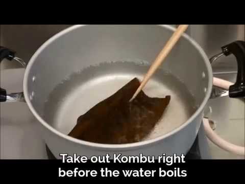 How to Make Kombu Dashi from hot water