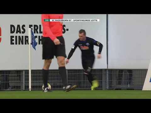 Direkt verwandelter Eckball von Marlon Ritter (SC Paderborn 07)