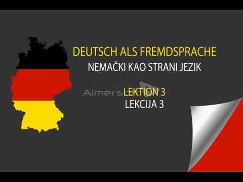 Nemački jezik za početnike - lekcija 3 - lične zamenice, pomoćni glagoli