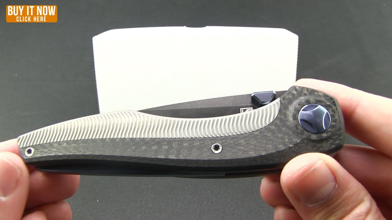 Custom Knife Factory Sukhoi 2.0 Knife Carbon Fiber/Ti (4.1" Satin) CKF