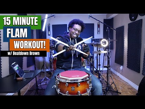 15 Minute Flam Workout! 🔥🥁 w/ Beatdown Brown