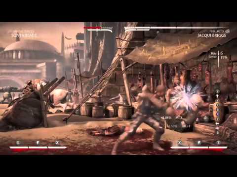 Mortal Kombat X: Jacqui Briggs Full Auto F2U22+4 Corner Conversion