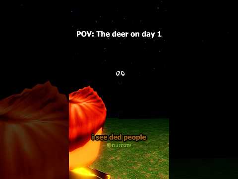 The Deer On Day 1 #99nightintheforest #robloxanimation