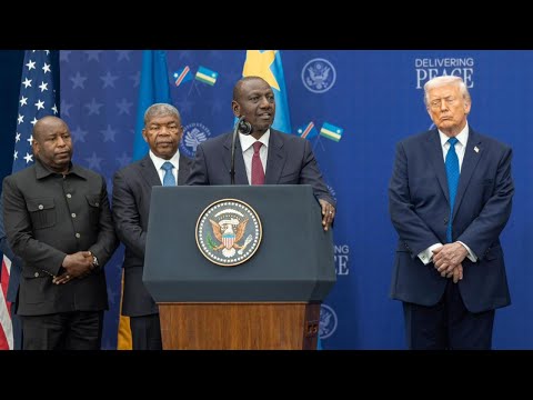Presidents Ruto & Trump Participate in Signing Ceremony with the Presidents of Rwanda & Congo
