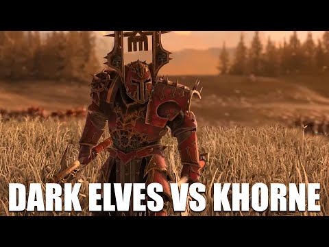 Best Total War | DARK ELVES VS KHORNE | KHORNE DESTROY  | TOTALWAR WARHAMMER 3 Cinematic