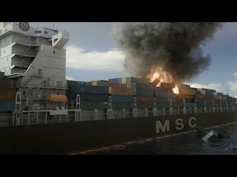 MSC Flaminia - Accident Animation